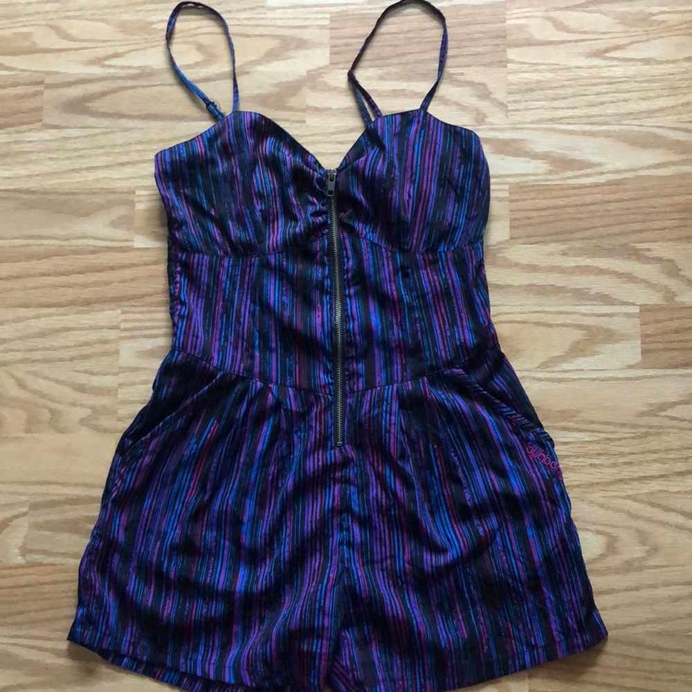 Multicolored (purple/blue/black) Billabong romper